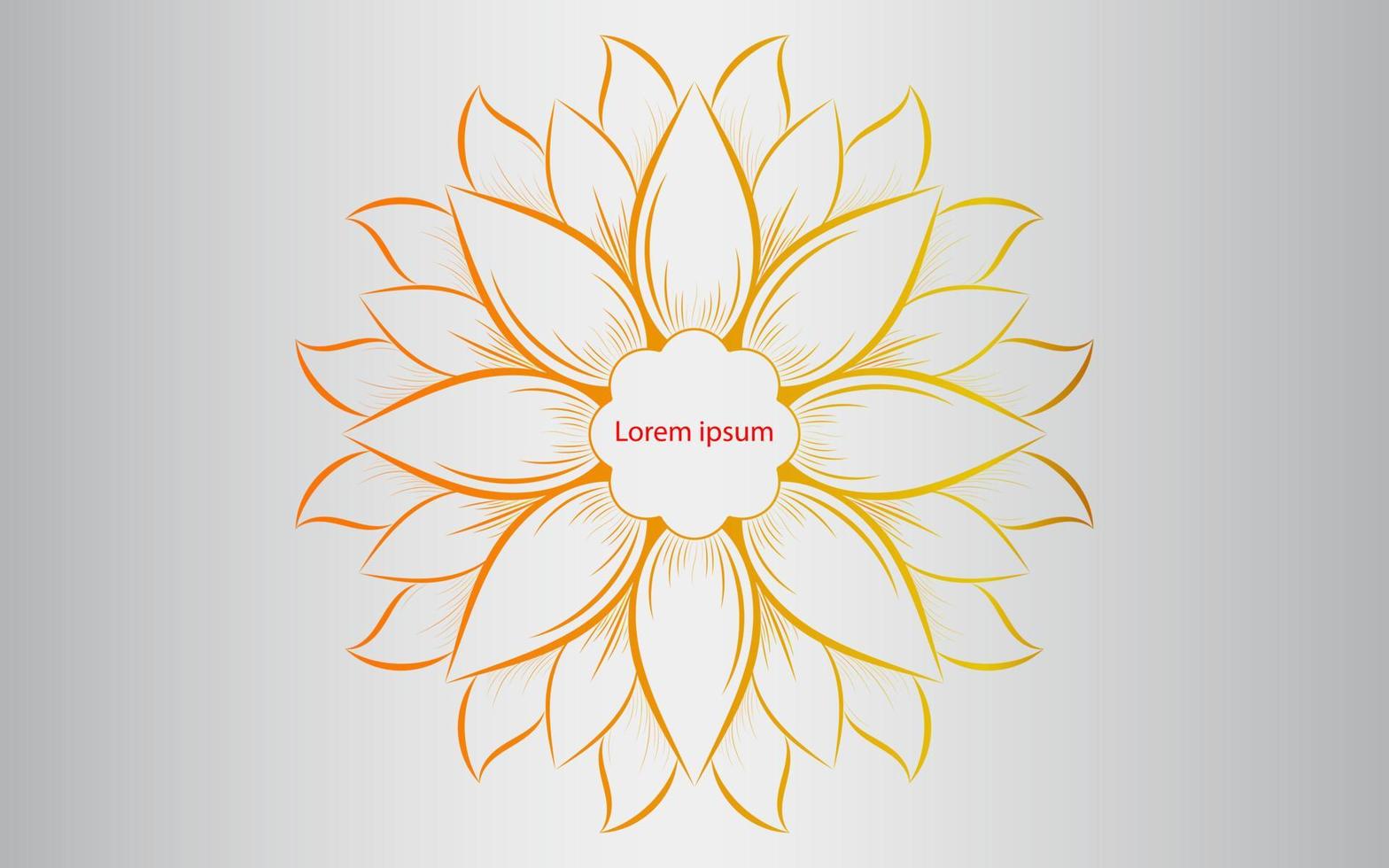 Circle pattern petal flower of mandala with colorful,Vector floral mandala patterns unique design with white background,Hand drawn pattern vector