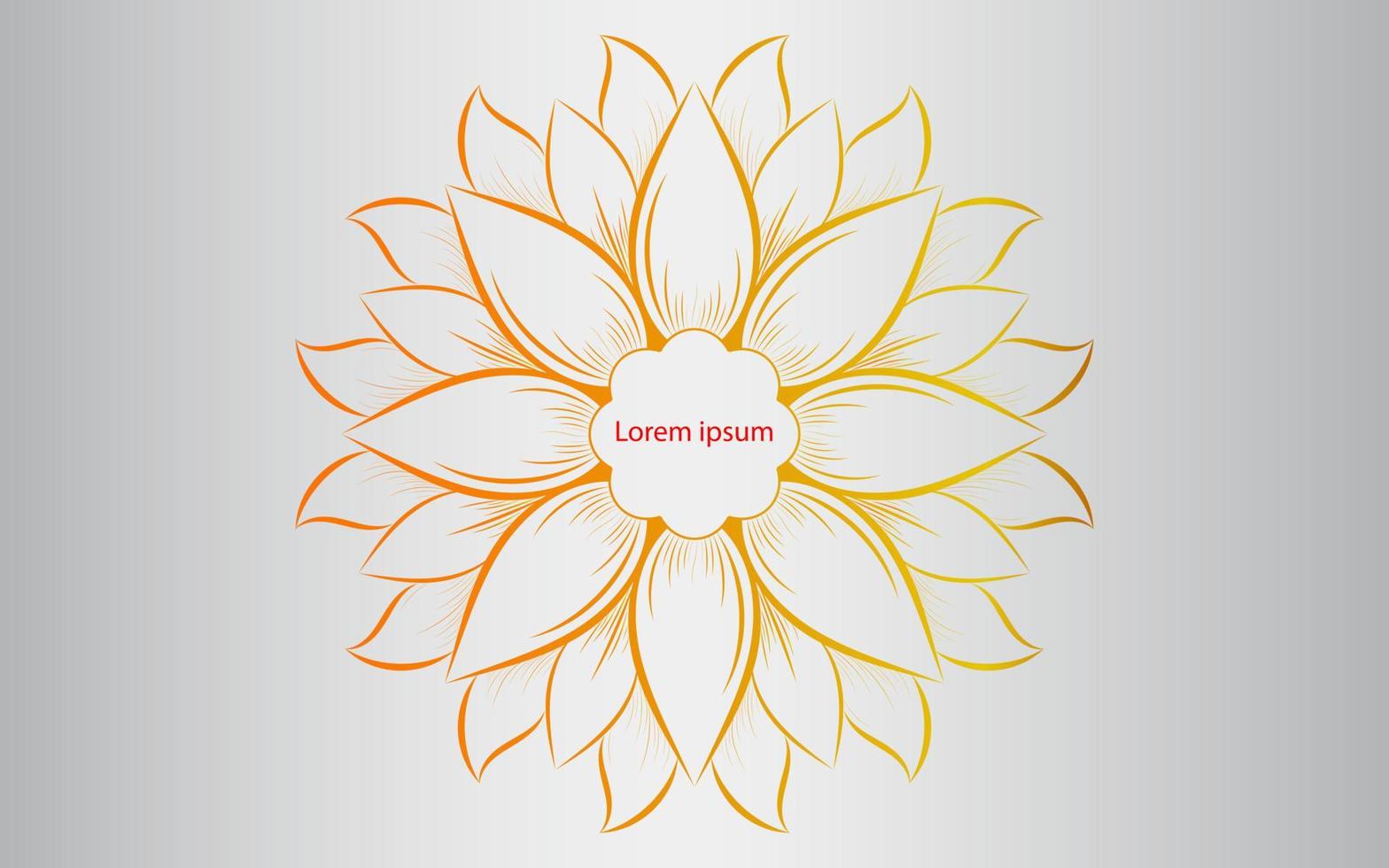 Circle pattern petal flower of mandala with colorful,Vector floral mandala patterns unique design with white background,Hand drawn pattern vector