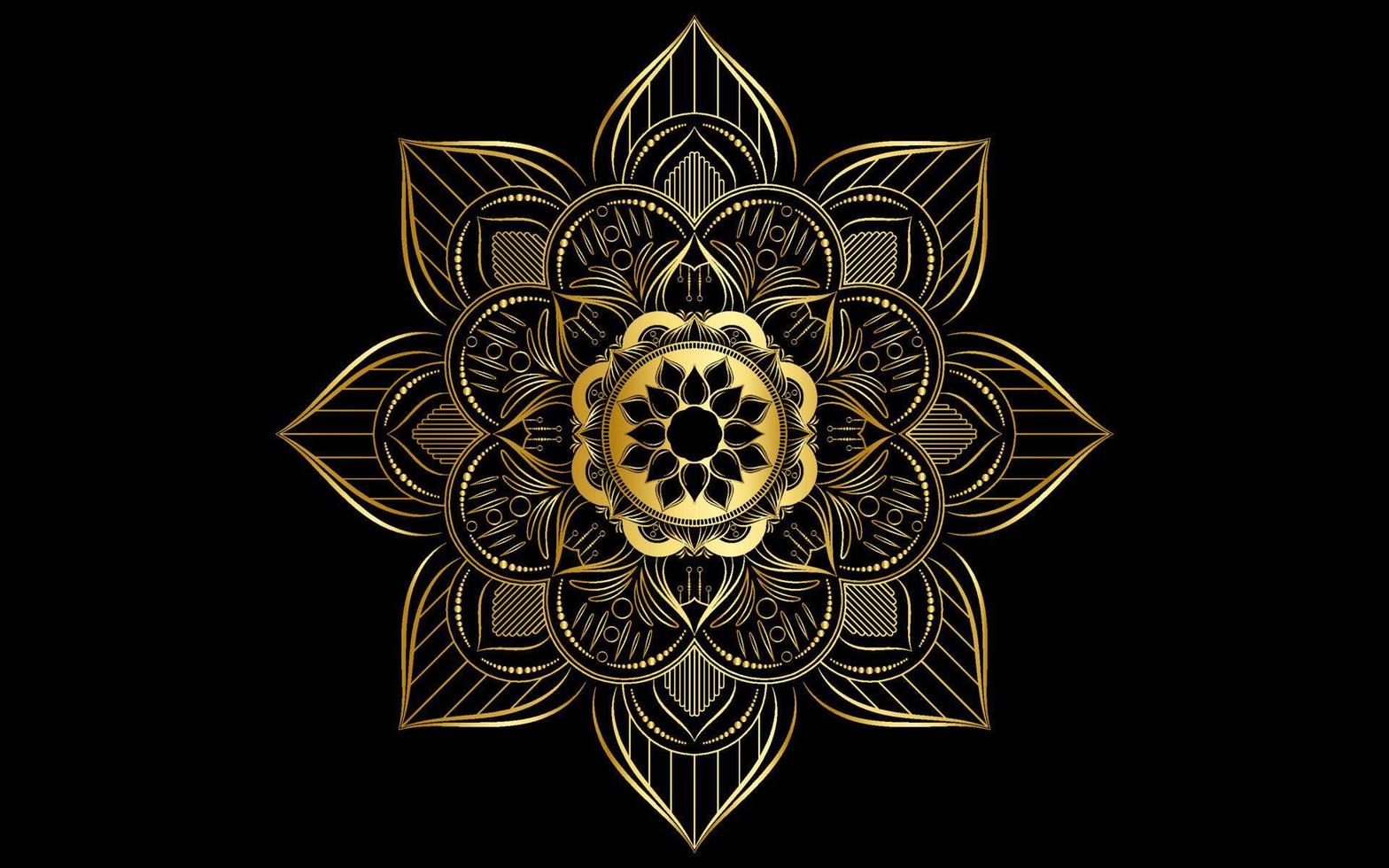 Mandala floral pattern, Vintage decorative elements vector