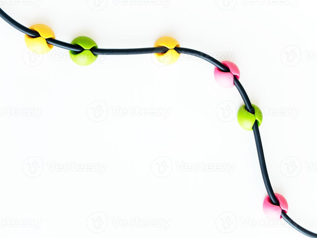 Colorful wall stick wire clip photo