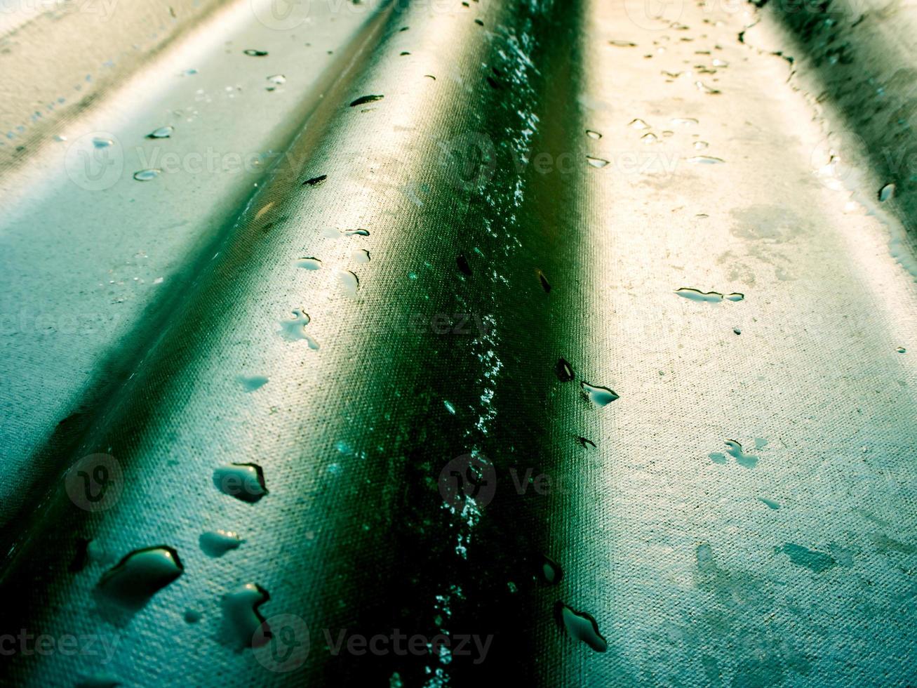 Texture of green color roof tile photo