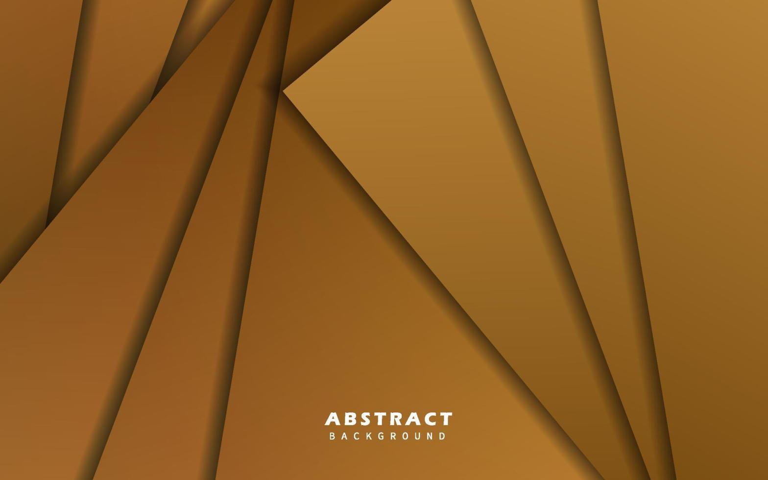 Abstract dynamic shape overlap layer brown background vector