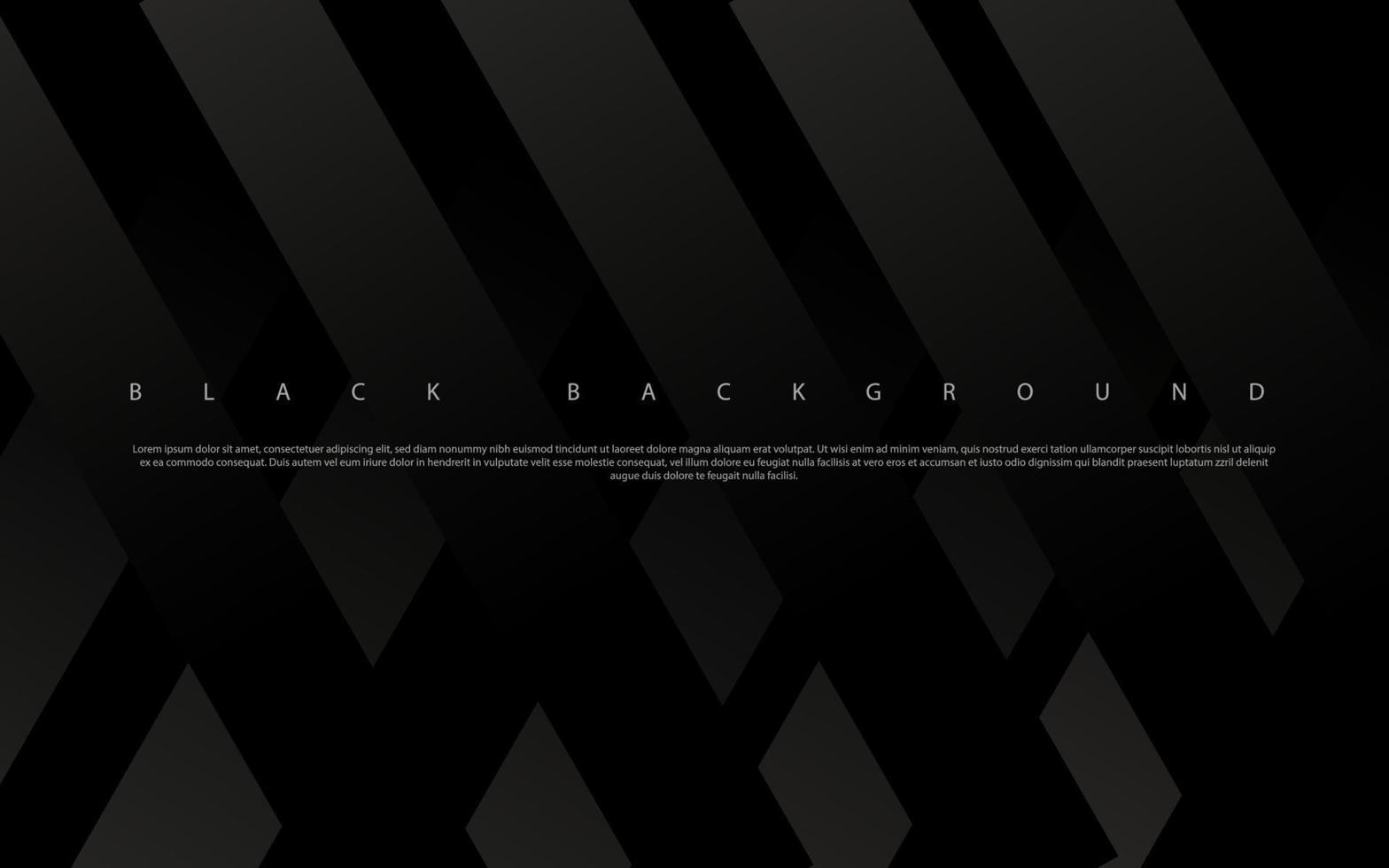 Abstract geometric black background vector