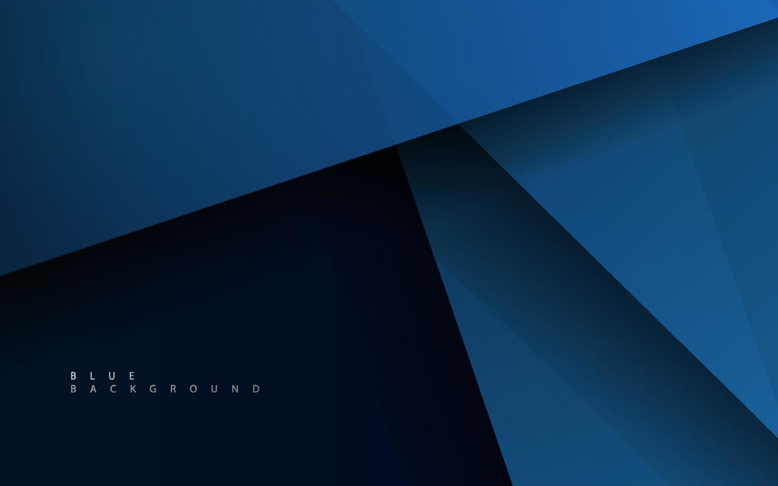 Abstract geometric deep blue background vector