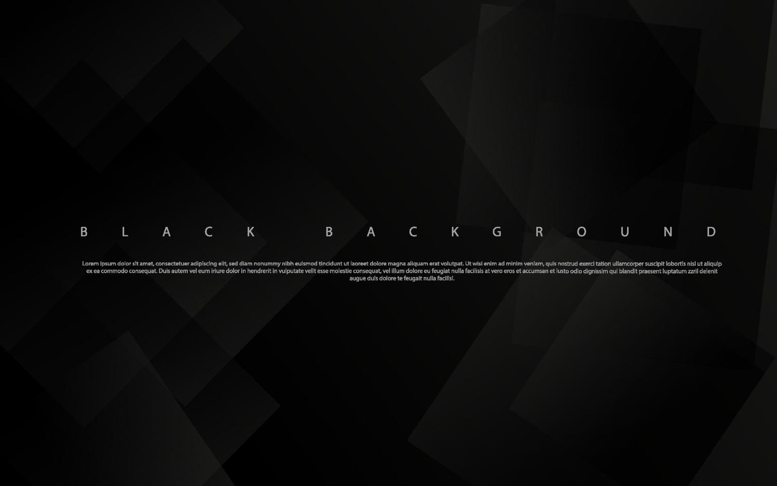 Abstract geometric black background vector