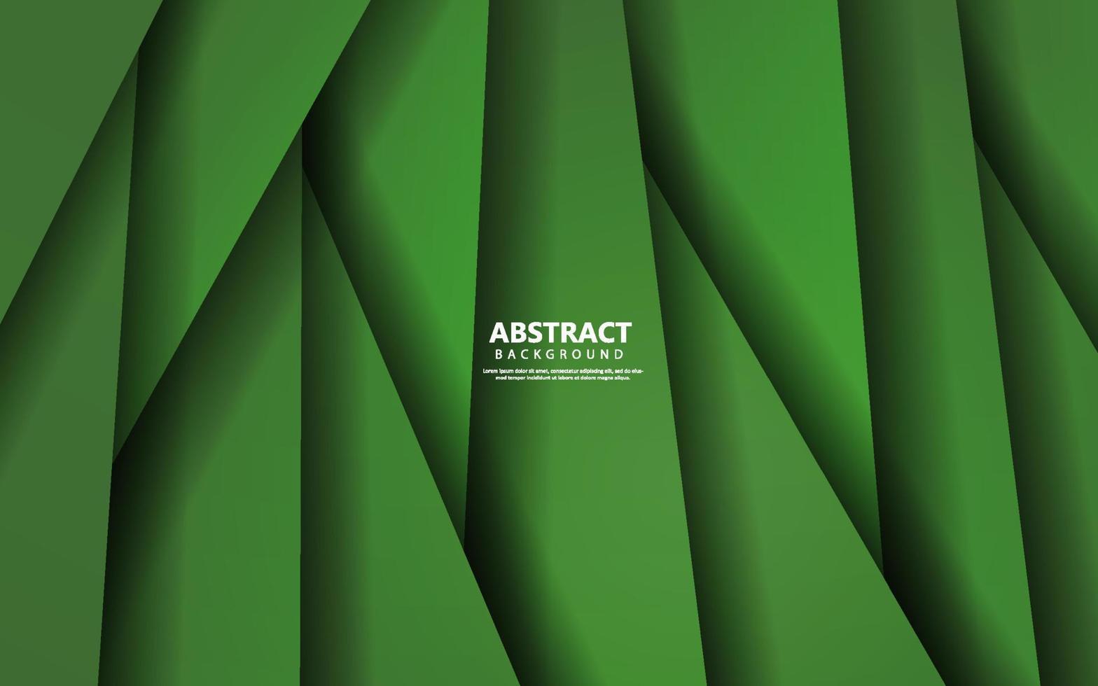 Abstract green ovelap layer background vector