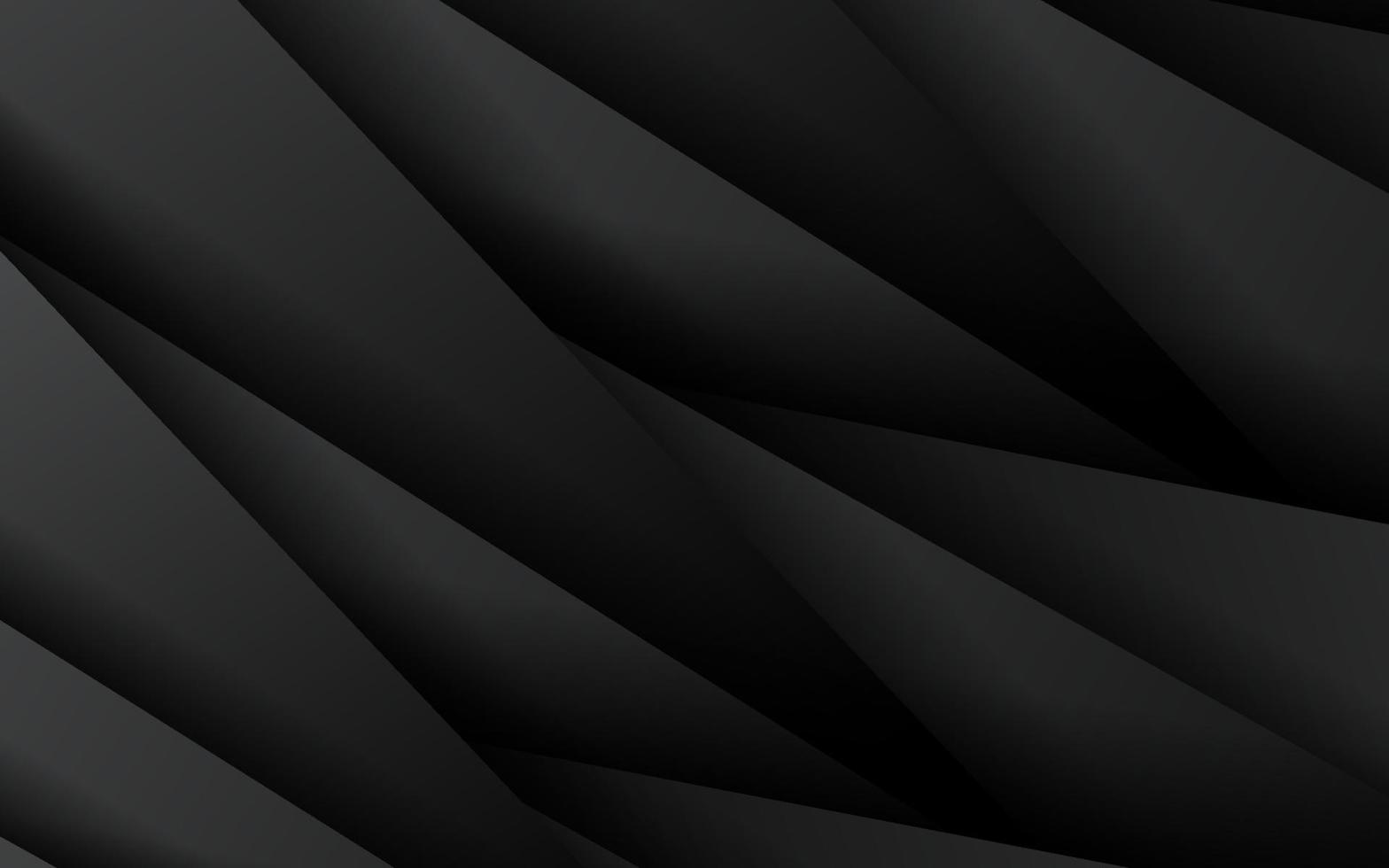 Abstract dark black overlap layer background vector