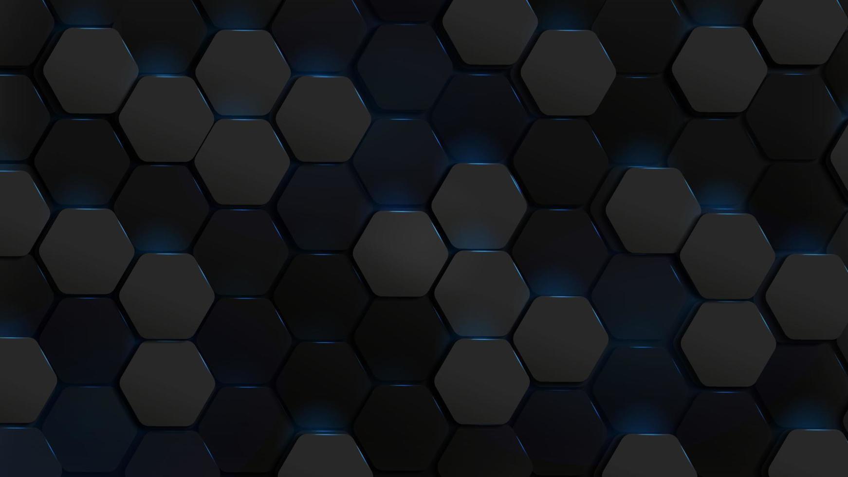 Abstract hexagonal modern technology background vector