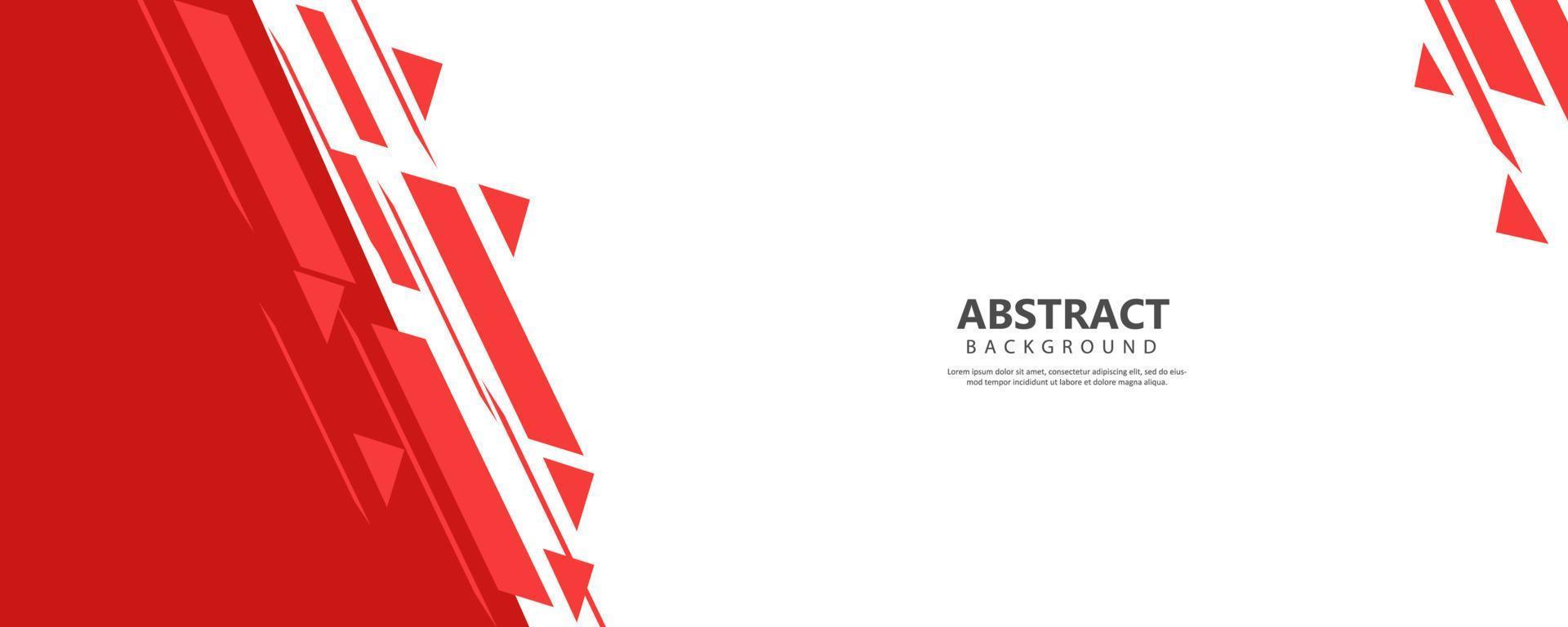 Abstract red background banner vector