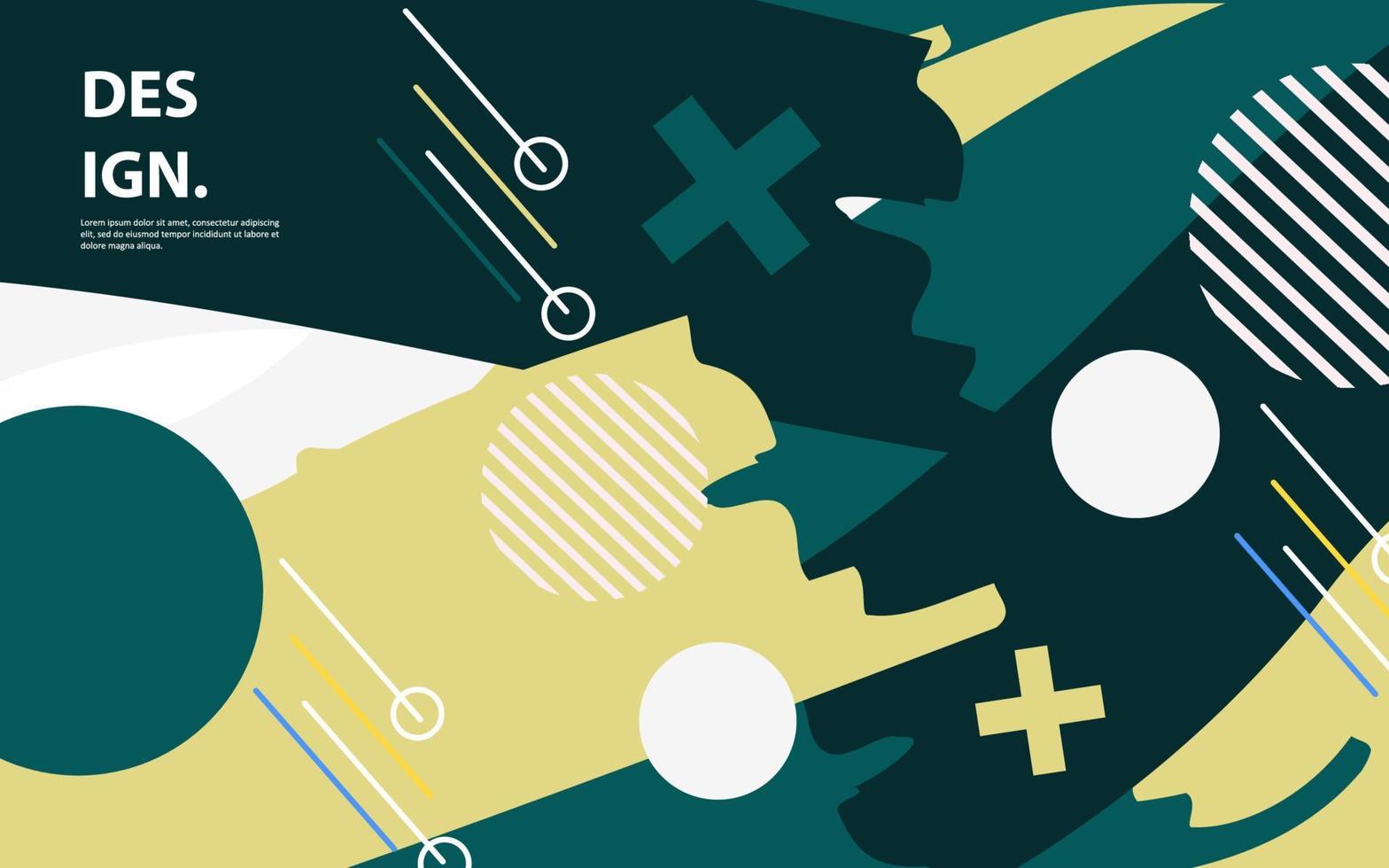 Modern abstract geometric background vector