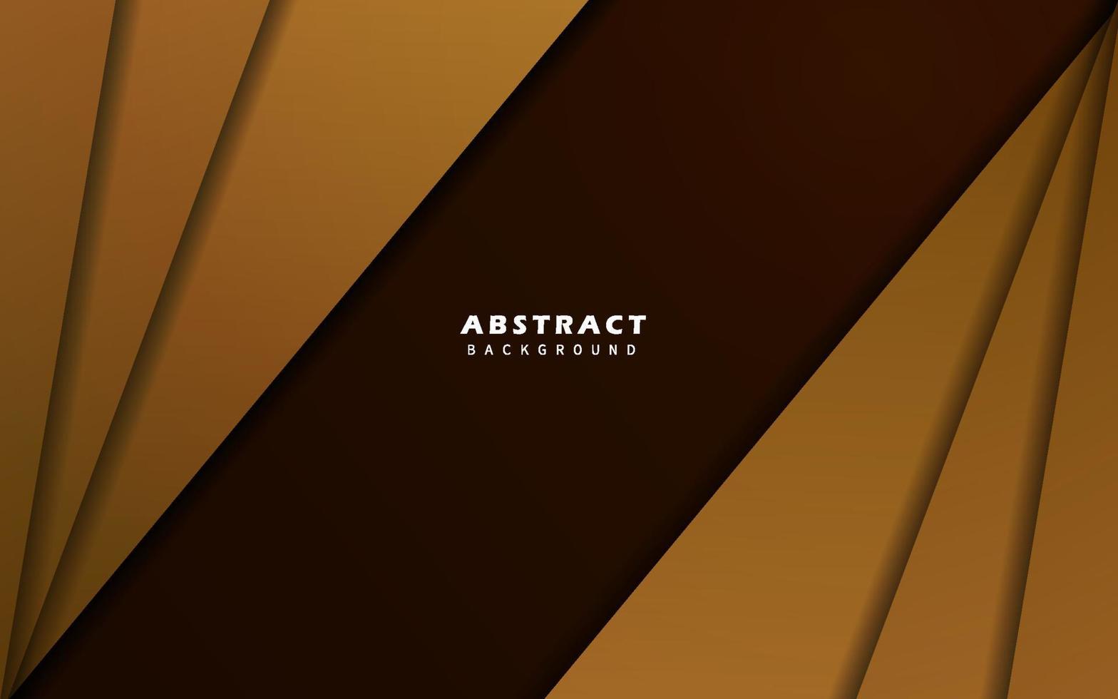 Abstract dynamic shape overlap layer brown background vector