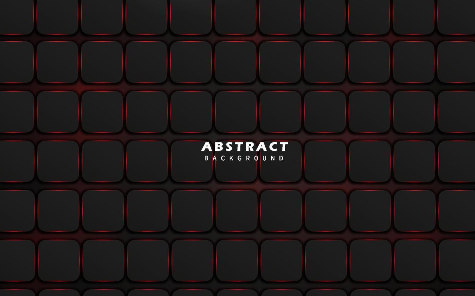 Abstract modern technology with red light background vector