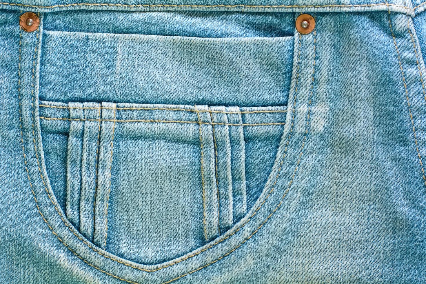 The blue jeans or blue denim clean texture. photo