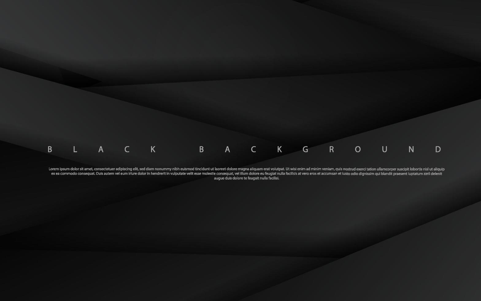 Abstract dark black background vector