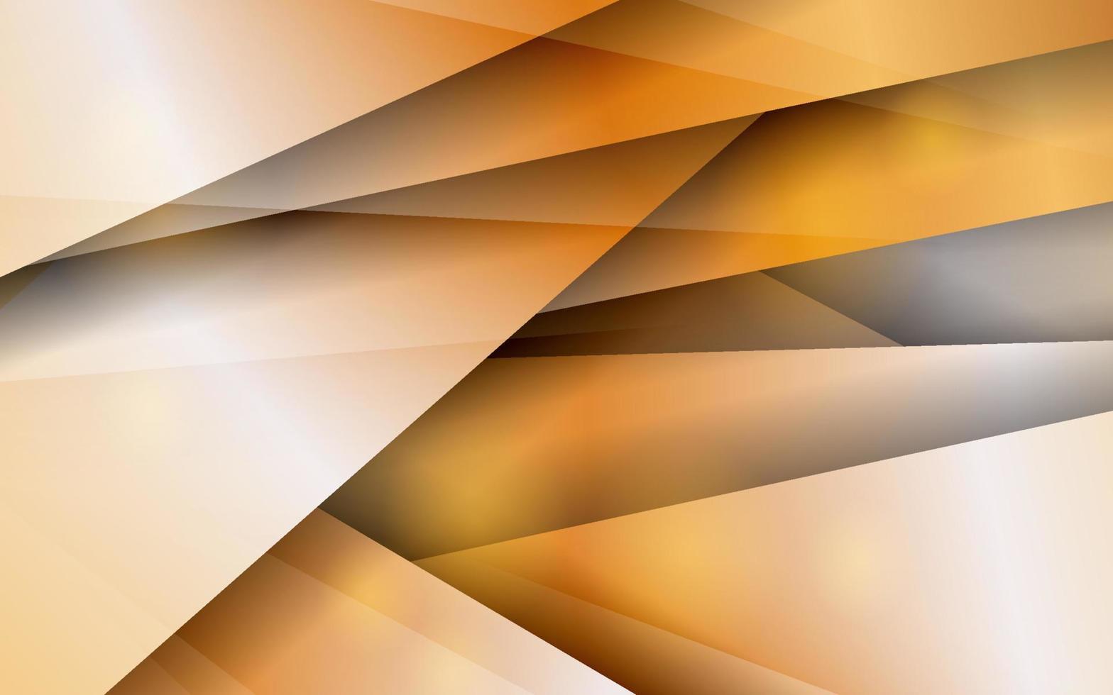 Abstract gold overlap layer background vector