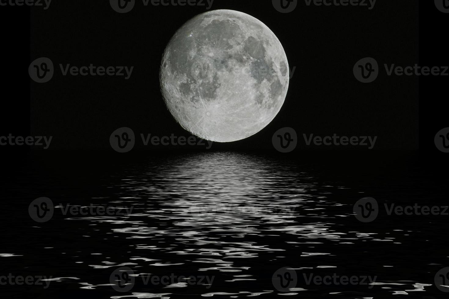 Planet Moon. Elements of the furnished by NASA. photo