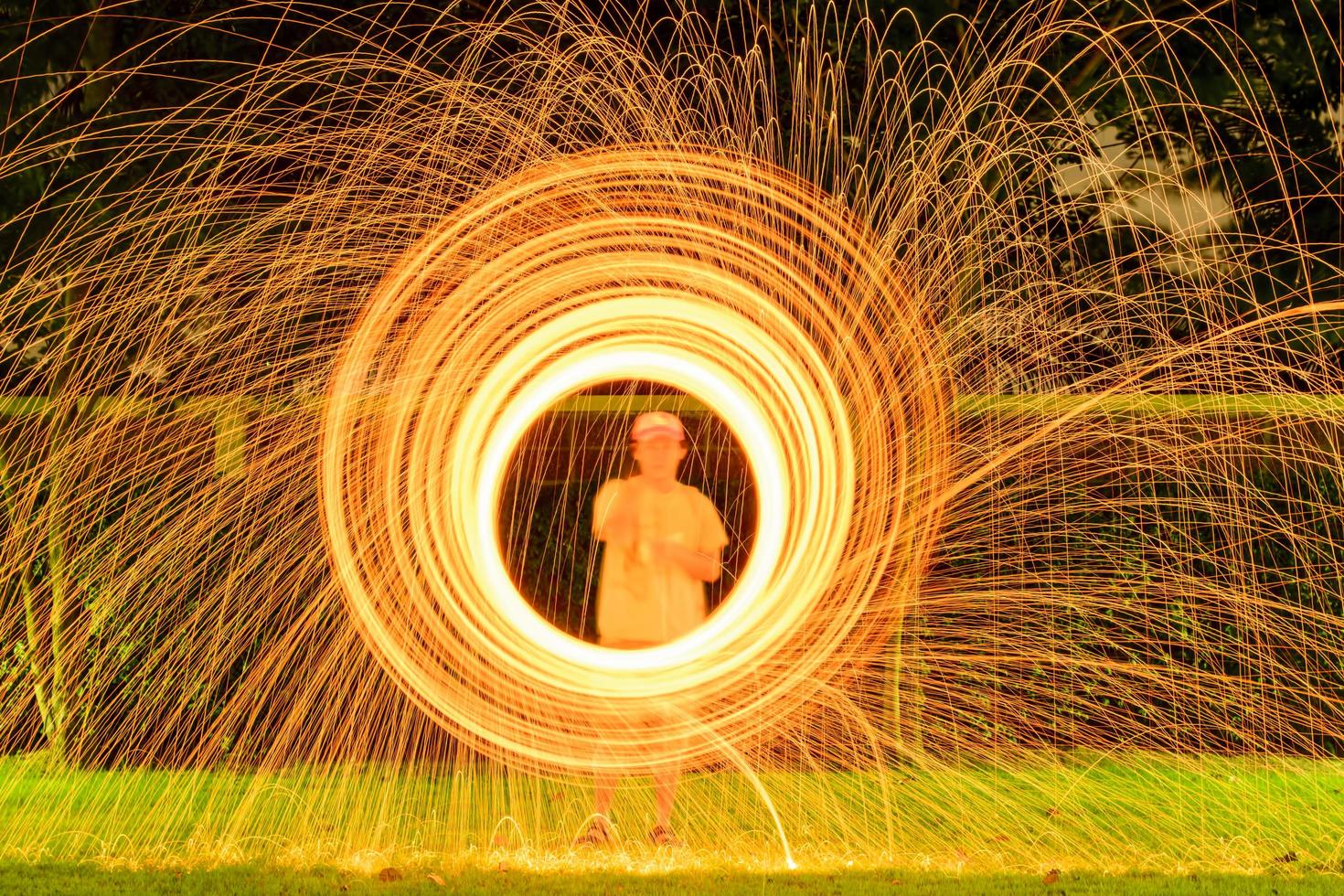 The fire dancing photo