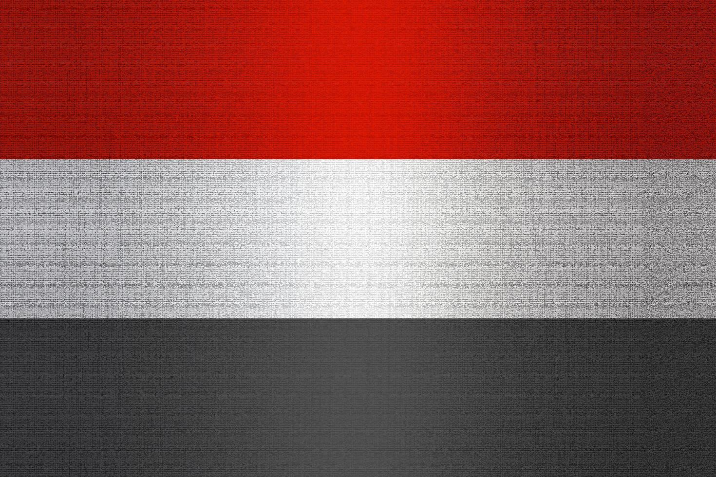 Flag of Yemen on stone photo