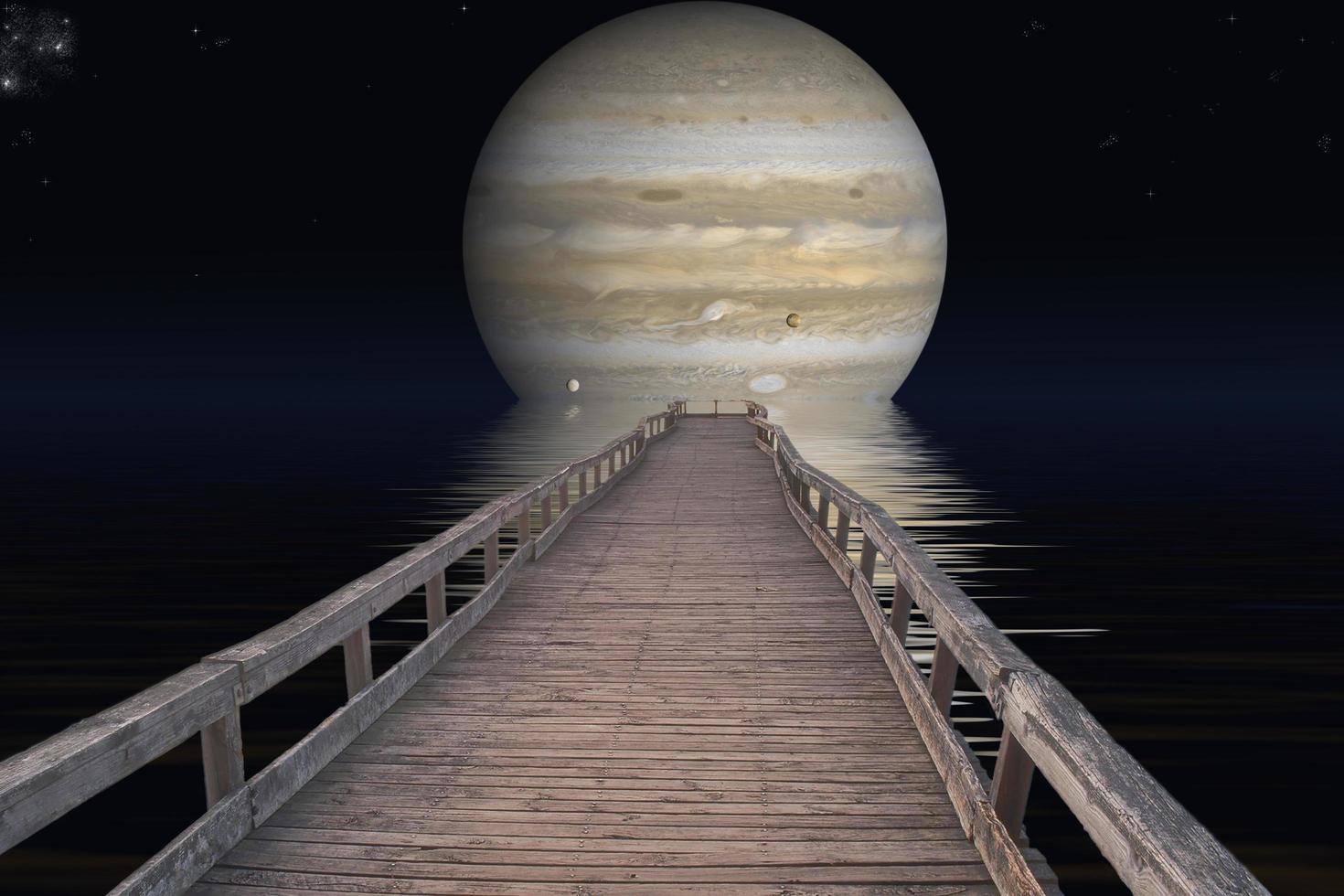 planeta júpiter. elementos del amueblado por la nasa. foto