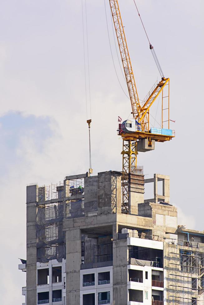 Tower crane is the critical equipment in construction. photo