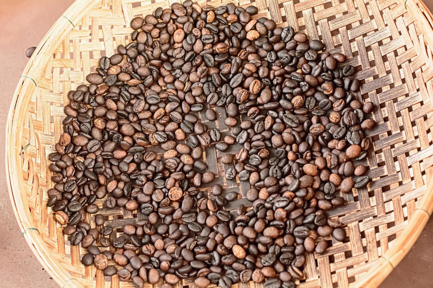 Coffee is on the threshing basket photo