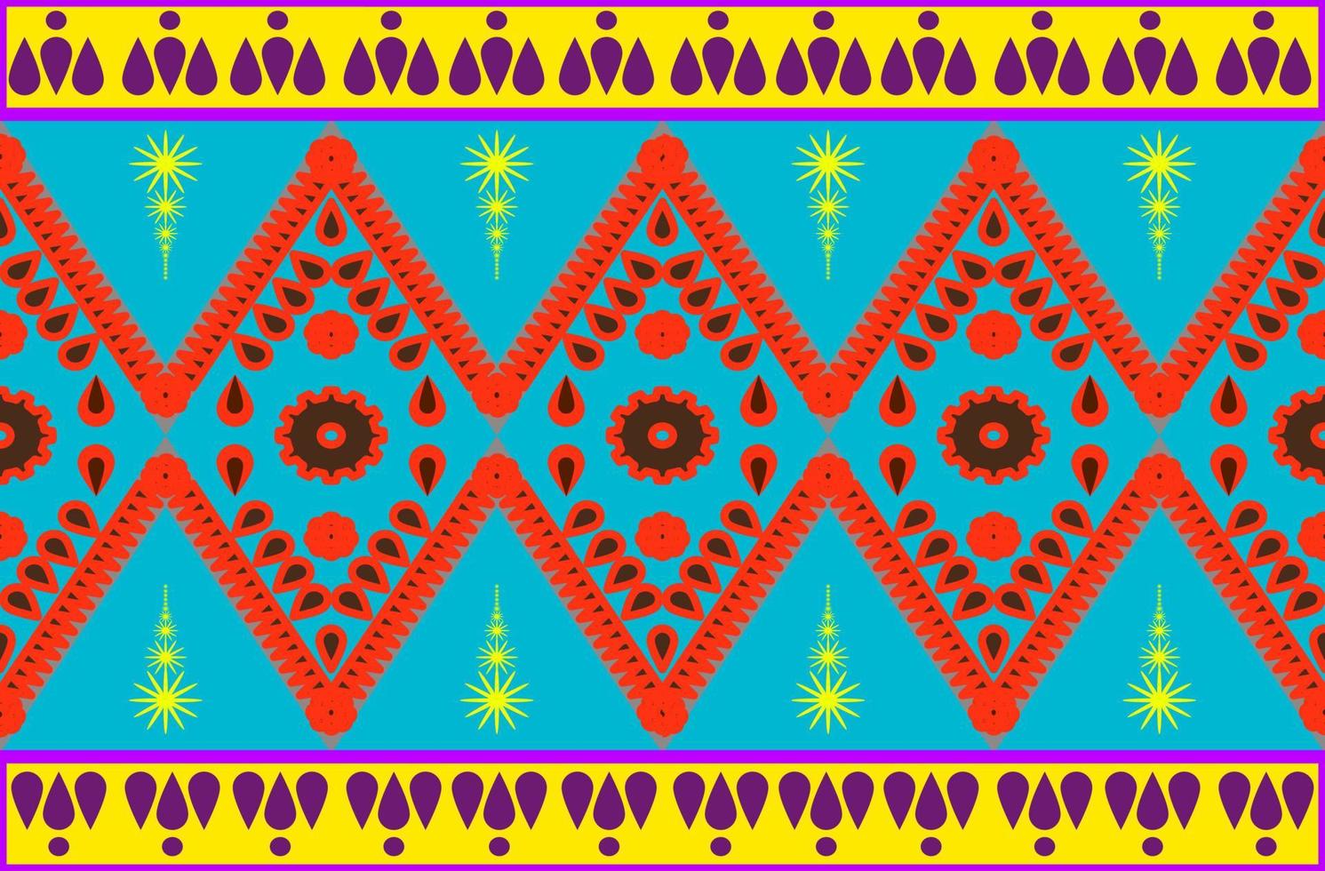 Native-style Geometric Pattern Designs are used to Destroy Fabrics, Backgrounds, and Accessories. vector