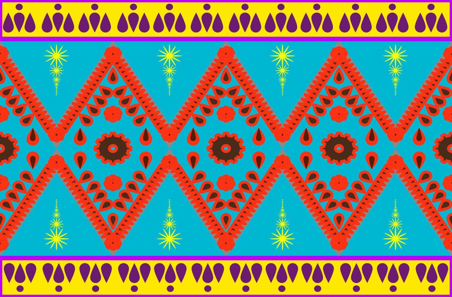 Native-style Geometric Pattern Designs are used to Destroy Fabrics, Backgrounds, and Accessories. vector