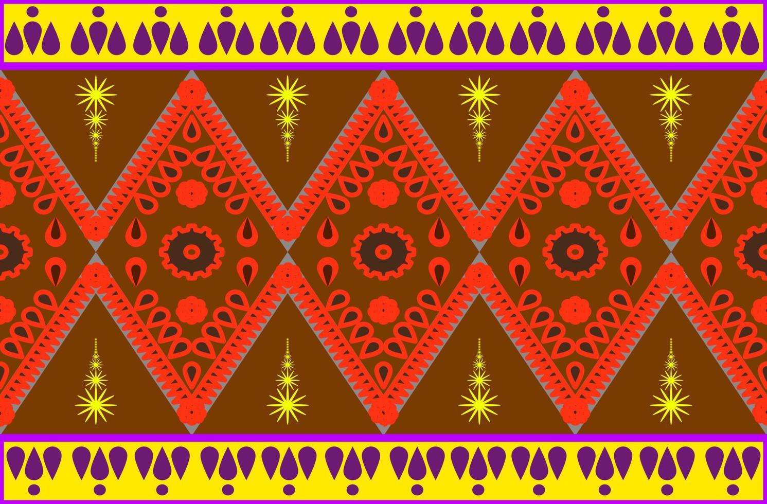 Native-style Geometric Pattern Designs are used to Destroy Fabrics, Backgrounds, and Accessories. vector