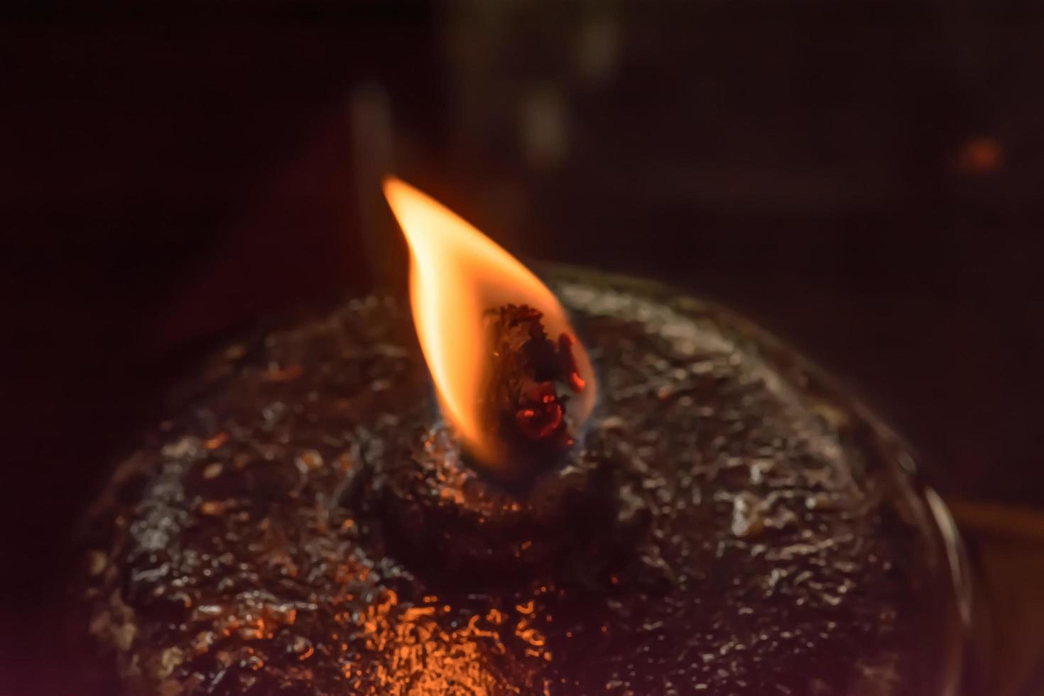 luz en las lámparas de aceite foto