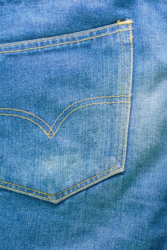 The blue jeans or blue denim clean texture. photo