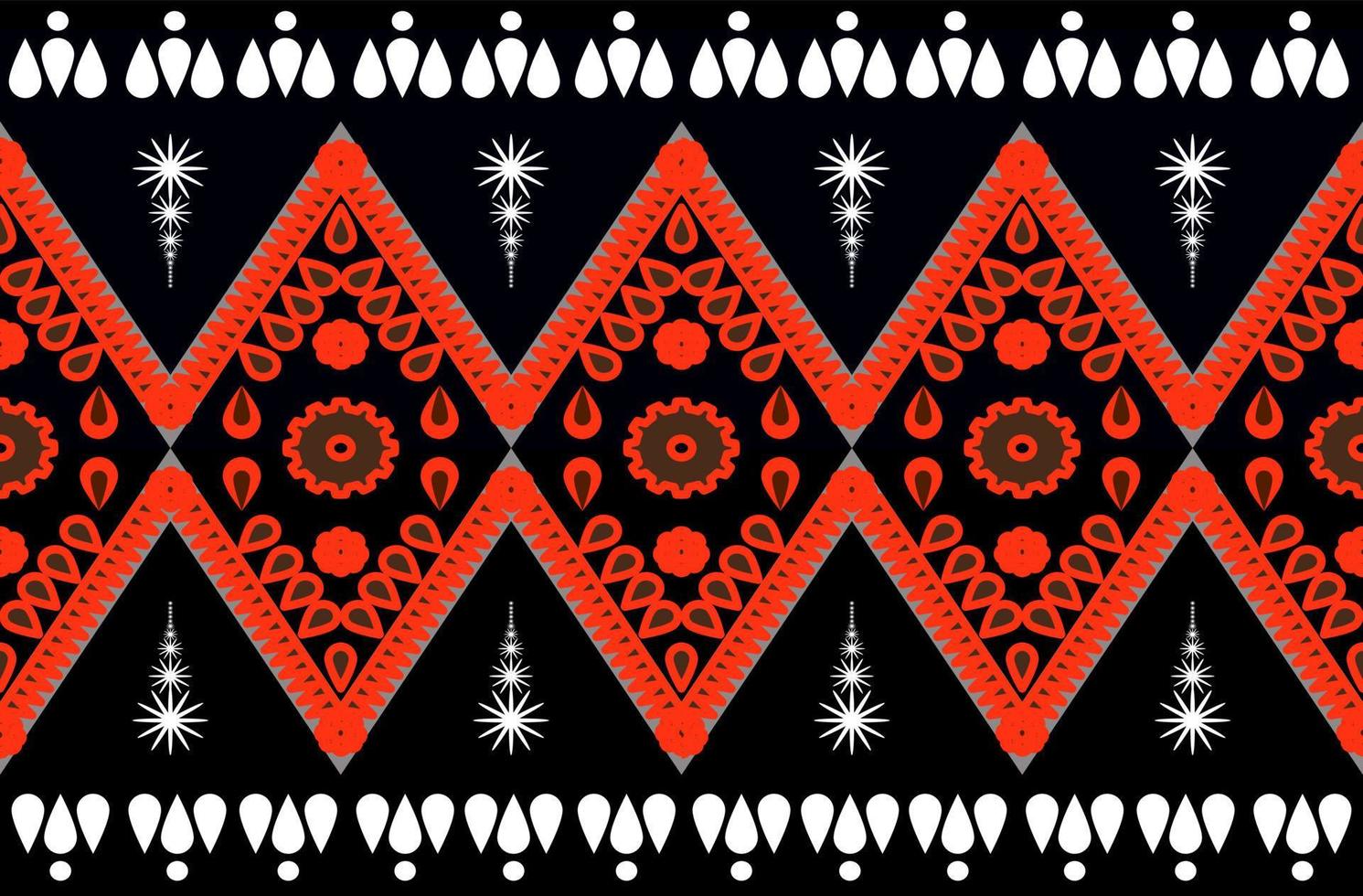 Native-style Geometric Pattern Designs are used to Destroy Fabrics, Backgrounds, and Accessories. vector