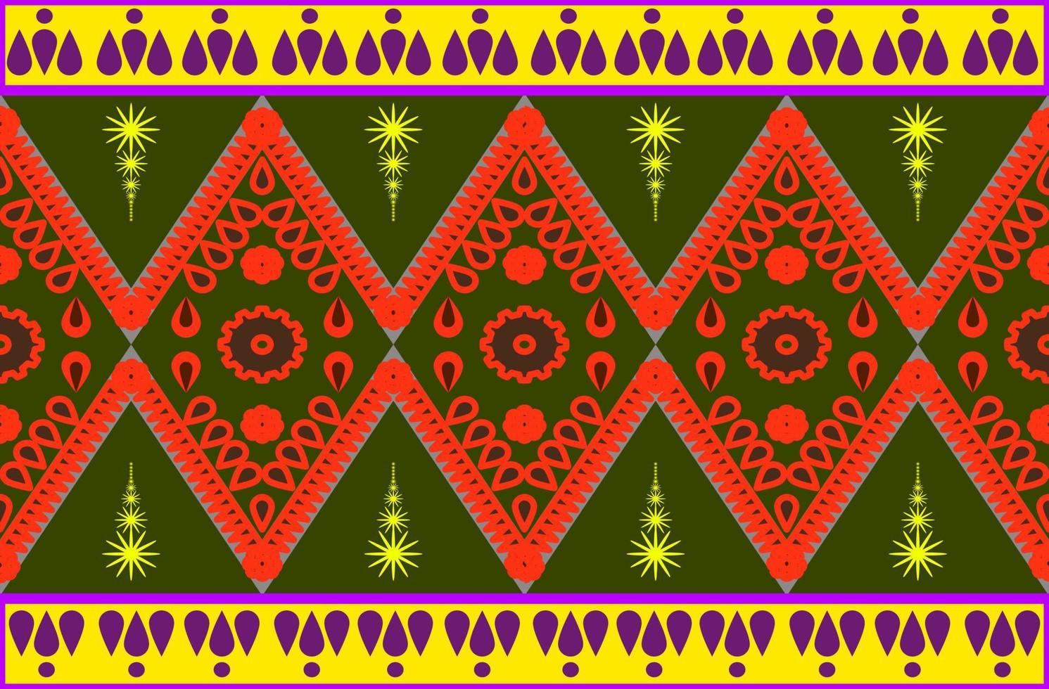Native-style Geometric Pattern Designs are used to Destroy Fabrics, Backgrounds, and Accessories. vector