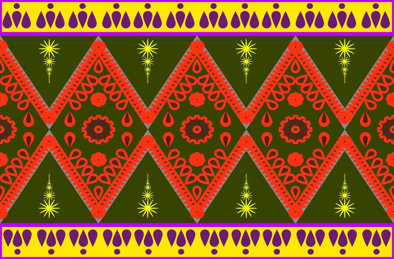 Native-style Geometric Pattern Designs are used to Destroy Fabrics, Backgrounds, and Accessories. vector