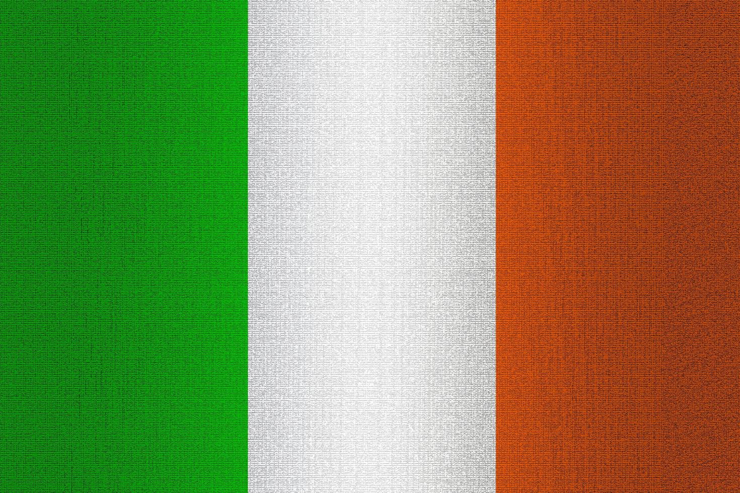 Flag of Ireland on stone photo