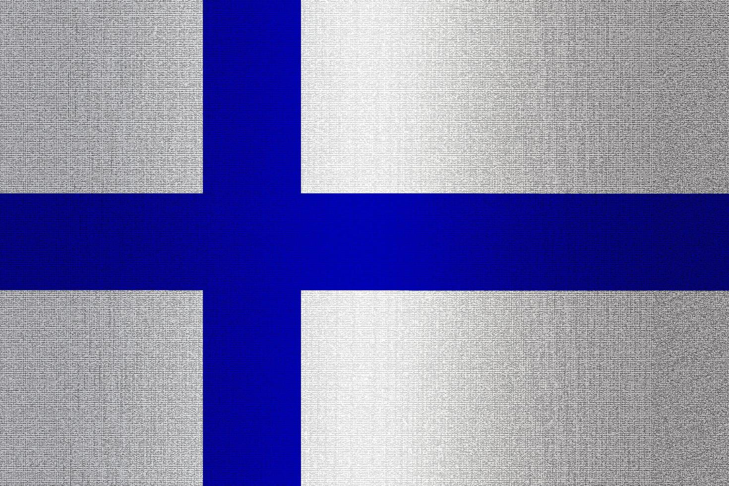 Flag of Finland on stone photo