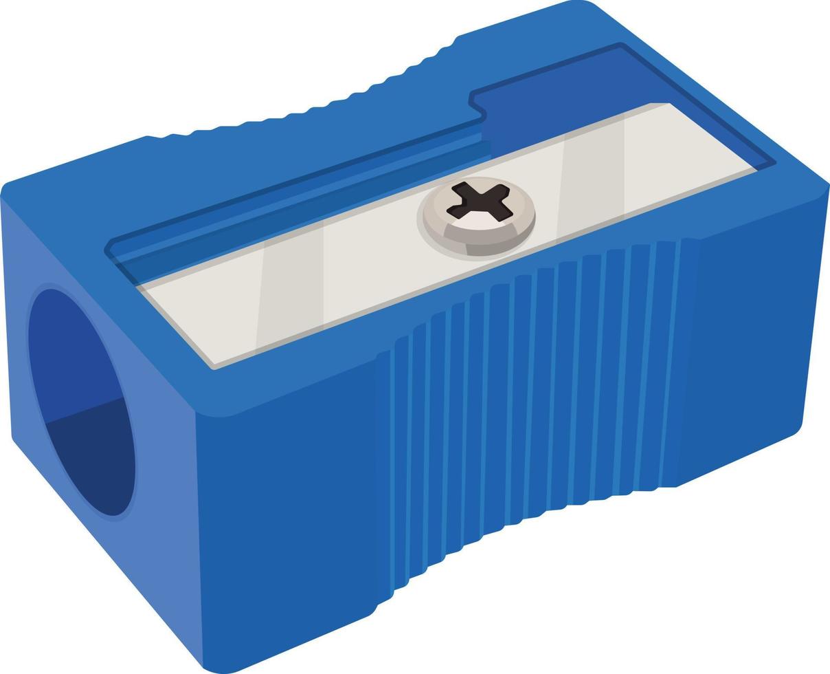 blue sharpener isolated on white background vector