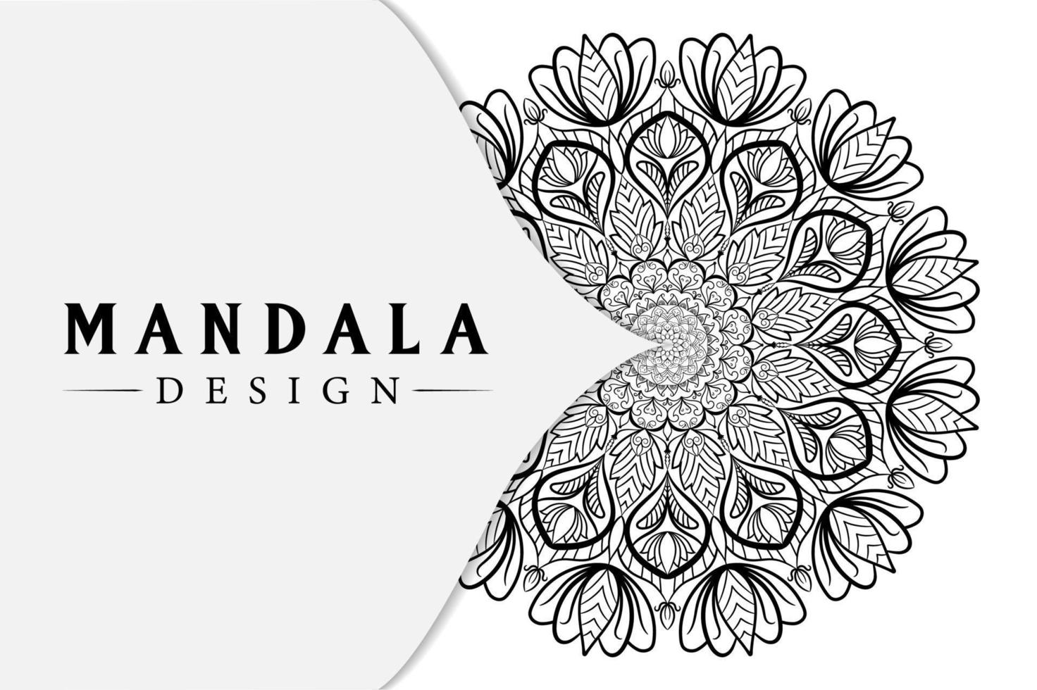 diseño de mandala para libros de colorear. adornos redondos decorativos. diseño de mandala para colorear página vector