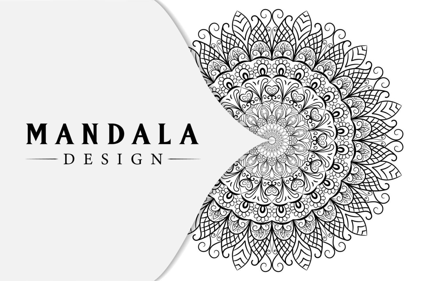 diseño de mandala para libros de colorear. adornos redondos decorativos. diseño de mandala para colorear página vector