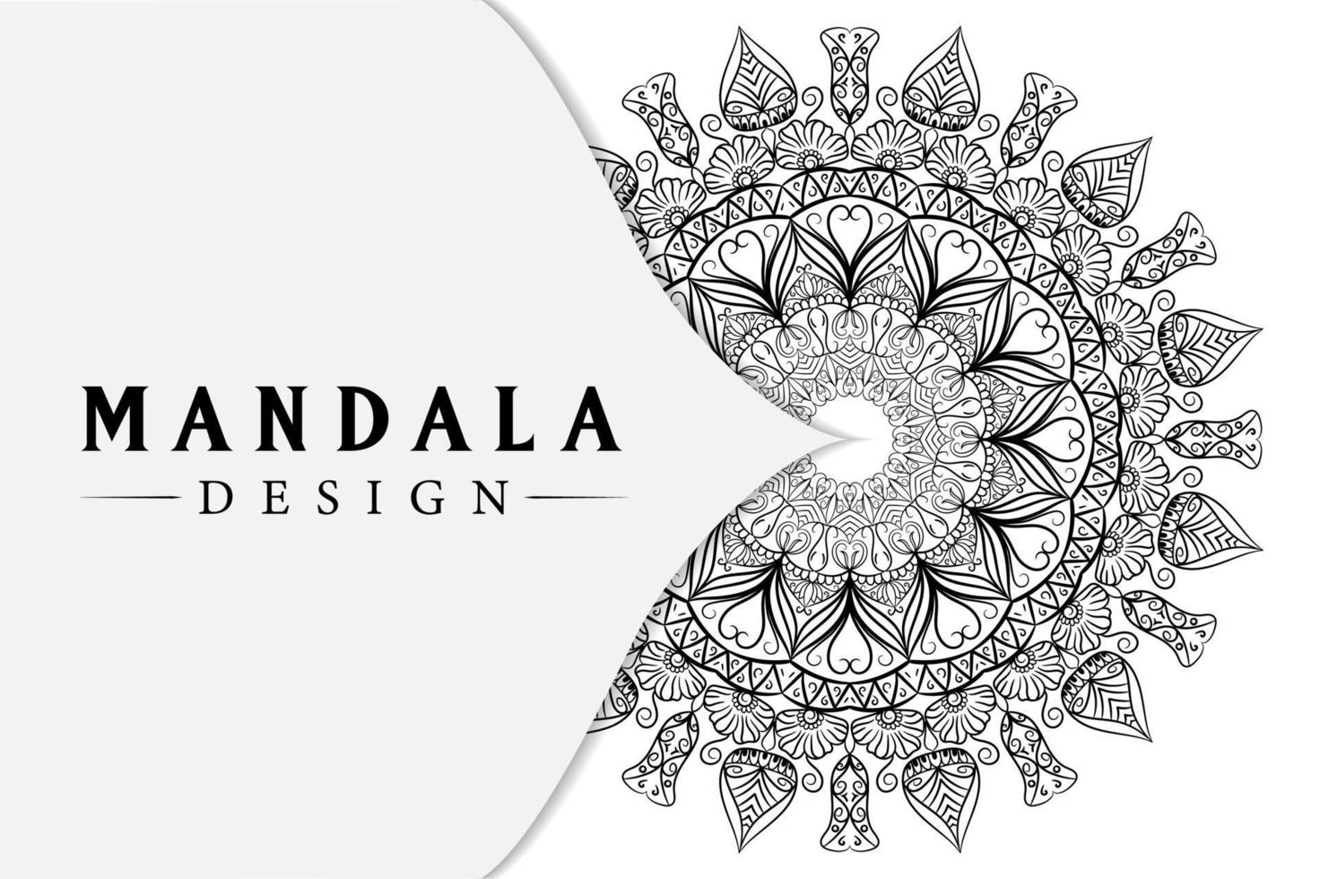 diseño de mandala para libros de colorear. adornos redondos decorativos. diseño de mandala para colorear página vector