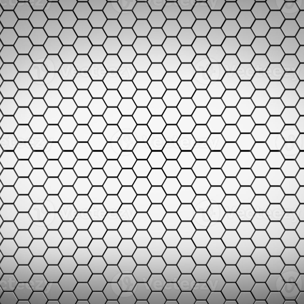 Futuristic and technological hexagonal background. 3d rendering photo