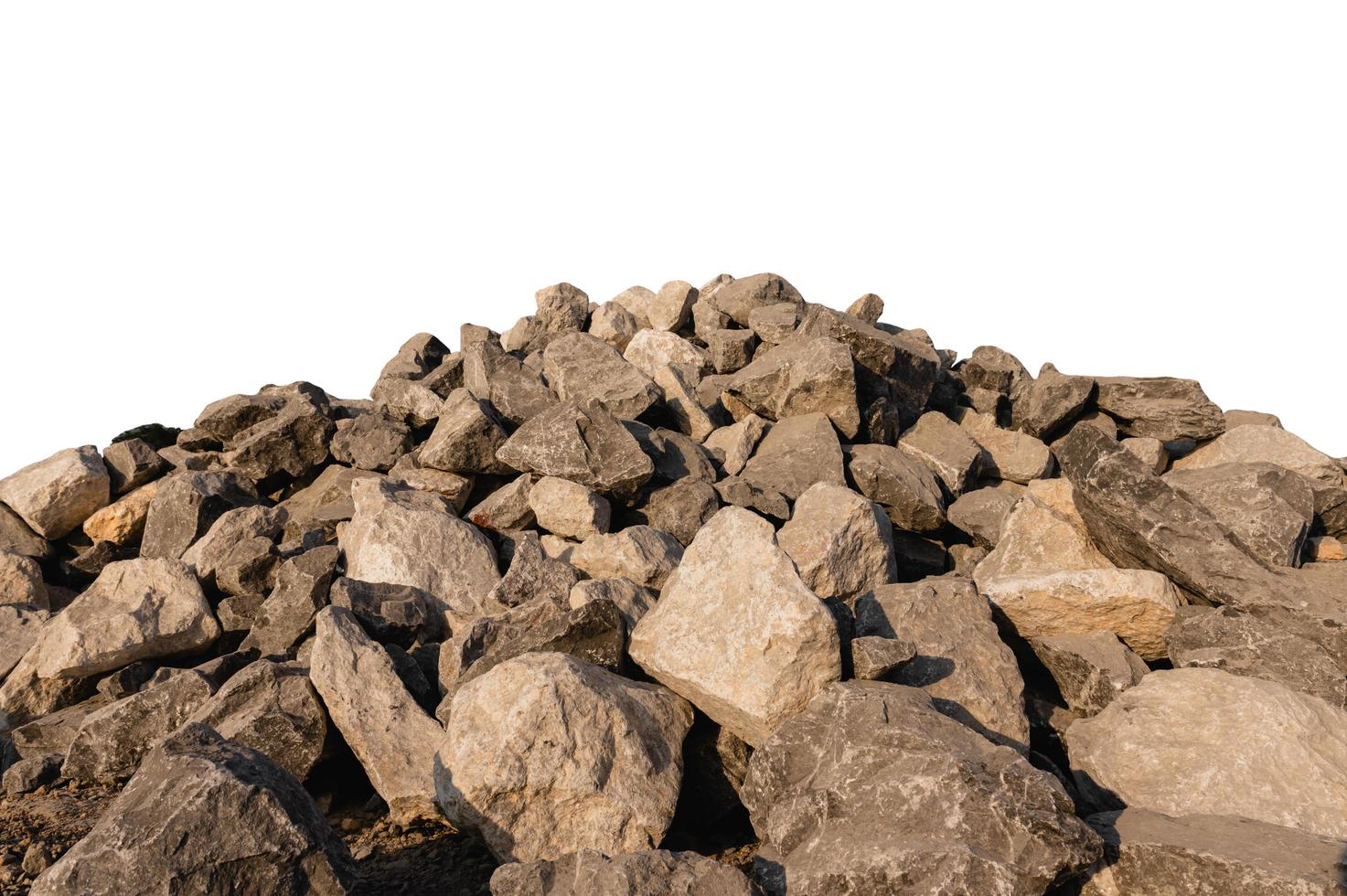 rock stack isolate on white background photo