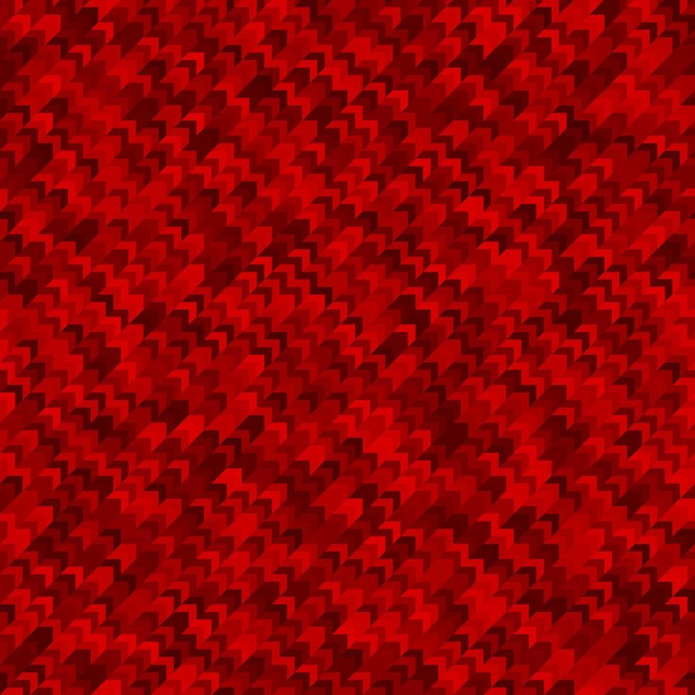 Red geometric seamless arrows pattern. Textured polygonal abstract backdrop. Business background. Technology concept. Design template. Vector illustration.