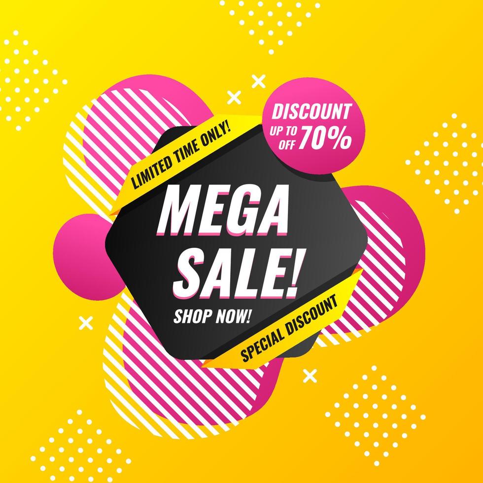 Abstact sale background vector
