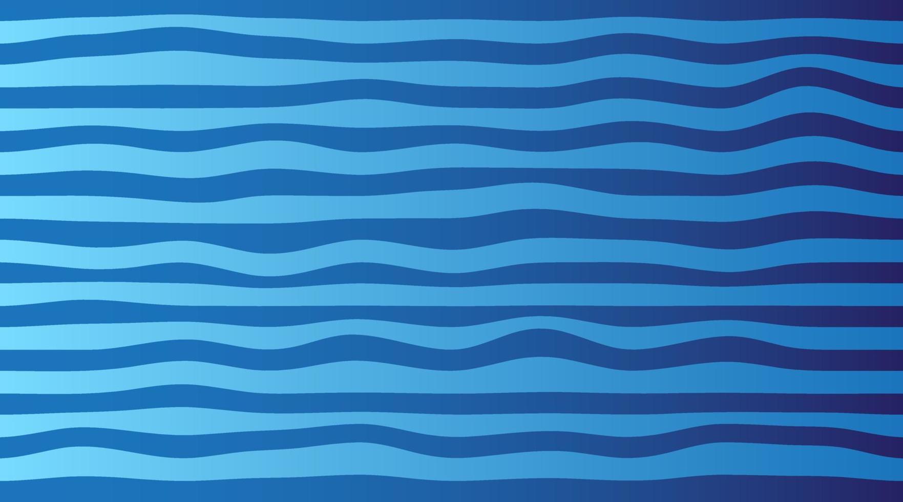 Wavy lines hand drawn pattern. Abstract geometric background design. Vector light blue and dark blue pattern