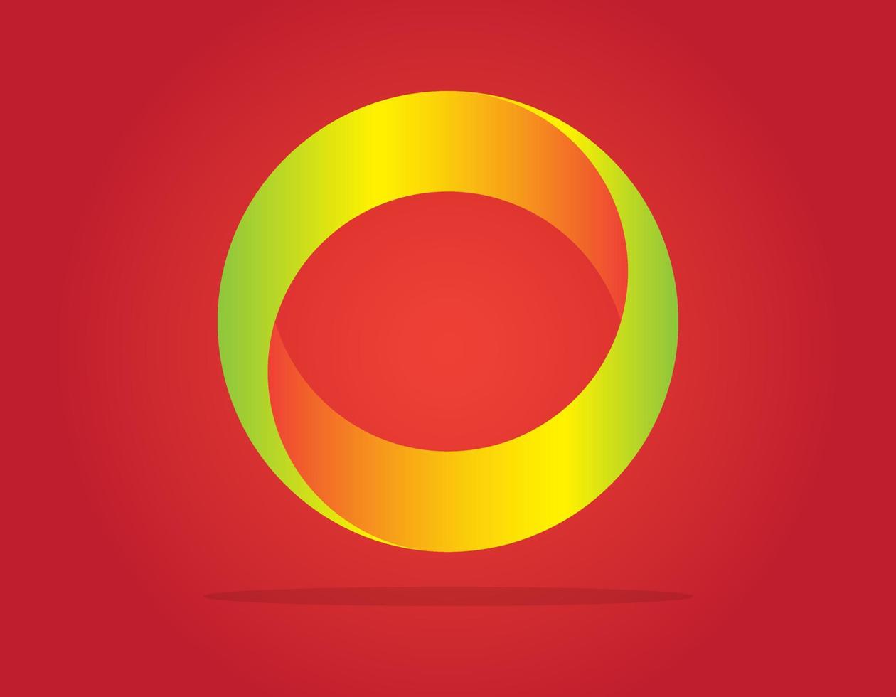 Circle logo icons in gradients background vector