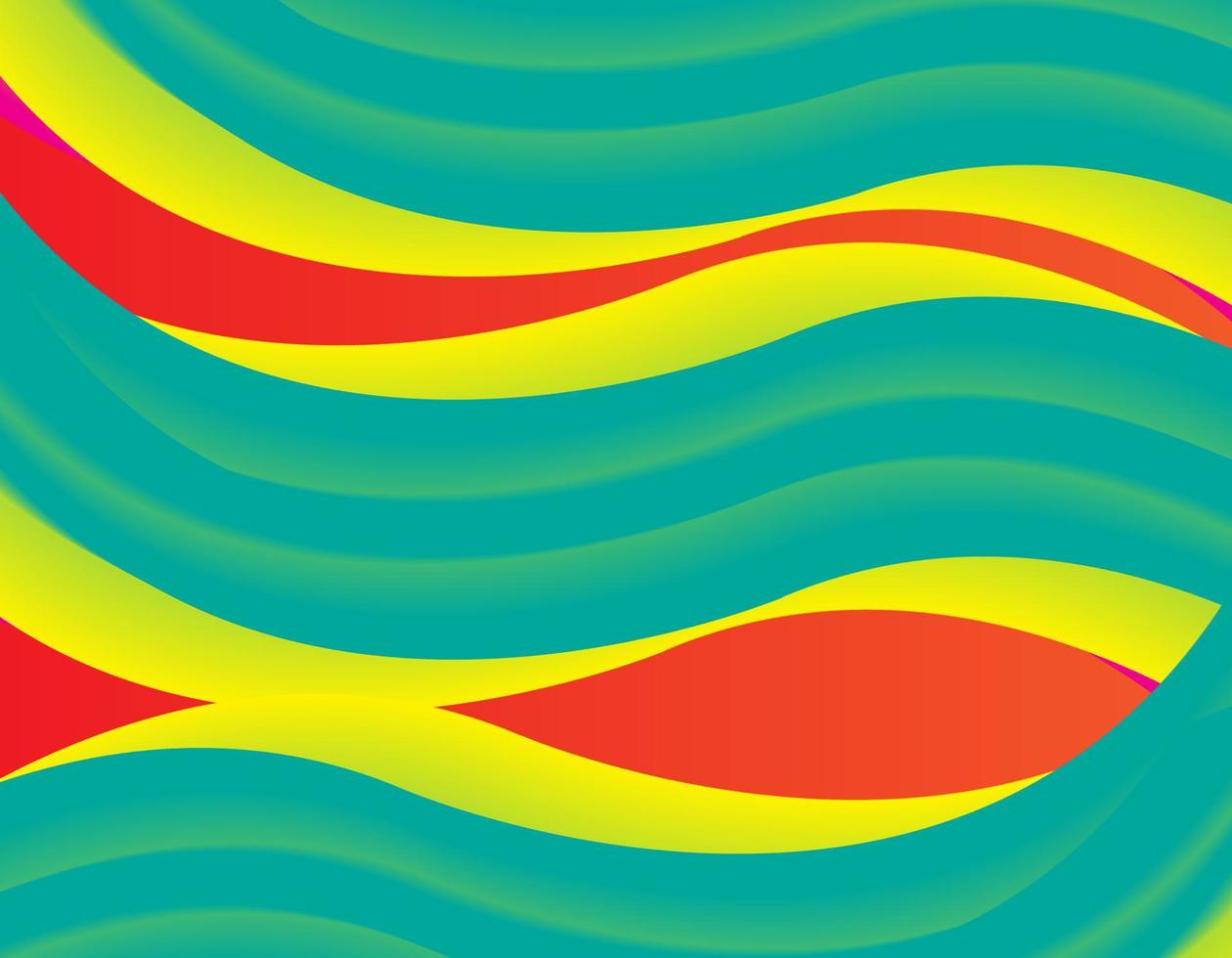 vector de fondo abstracto verde. línea de color de banner de ondas onduladas para banner web.