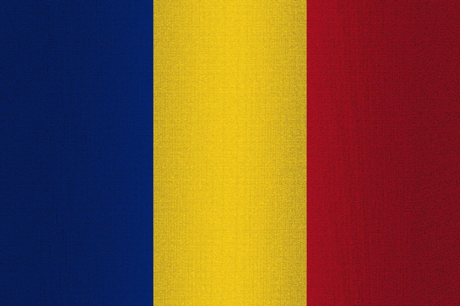 Flag of Romania on stone photo