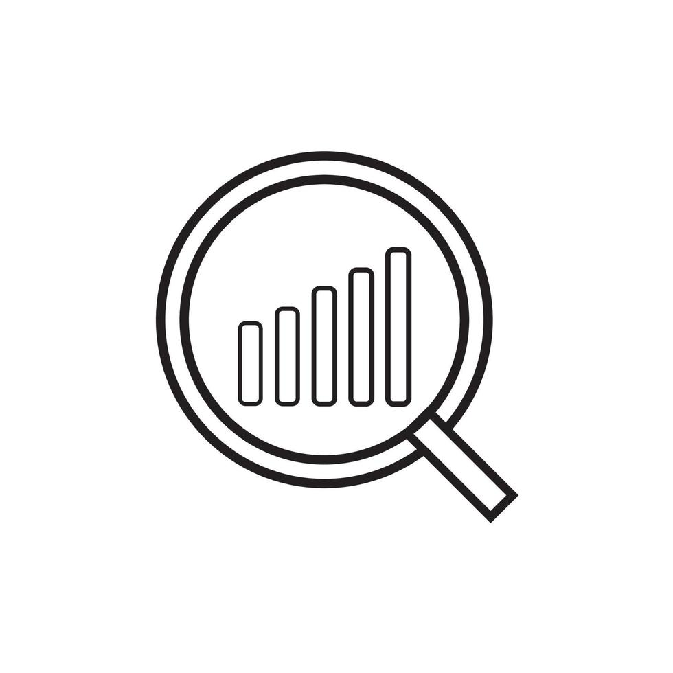 diagram icons line symbol vector