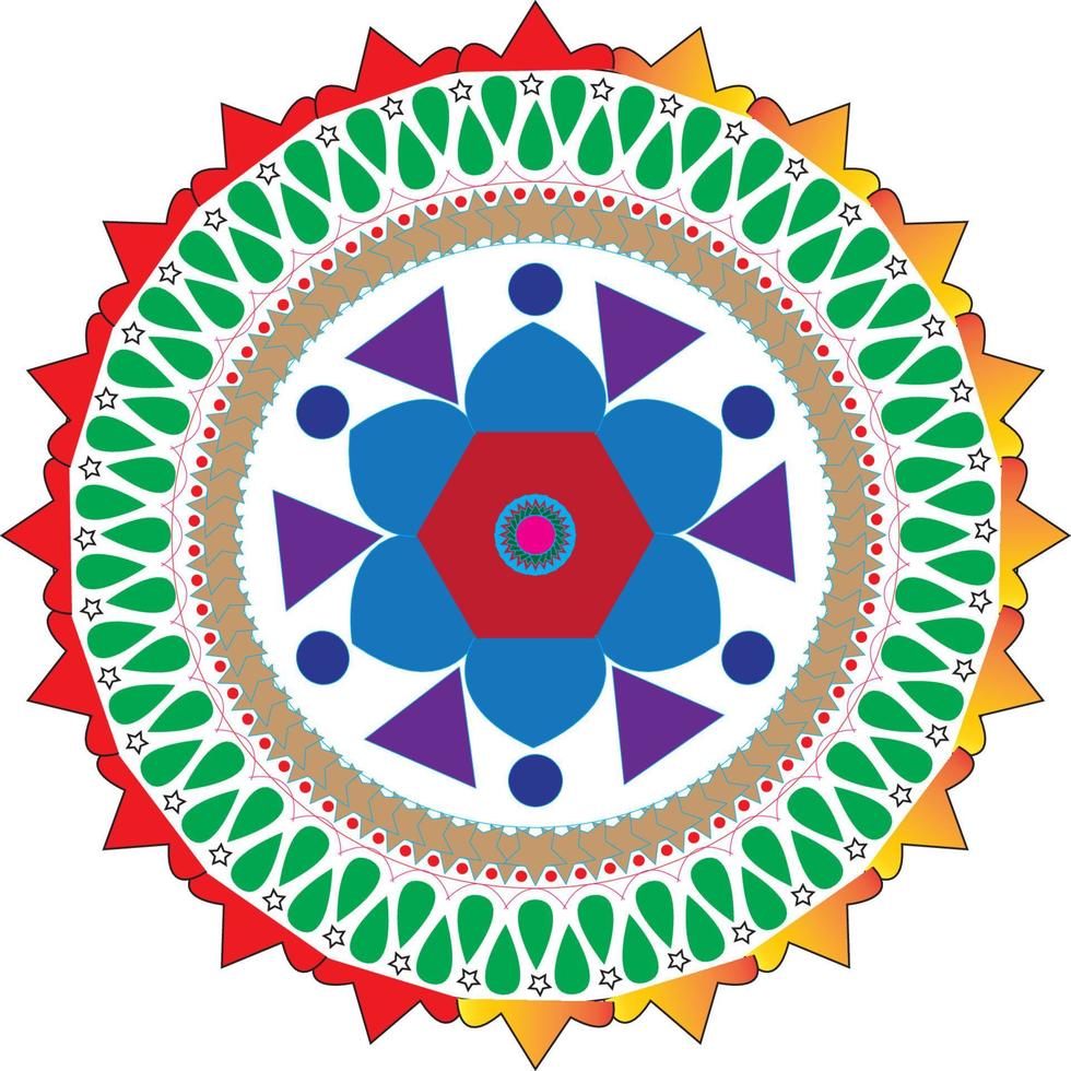 arte de mandala simple vector