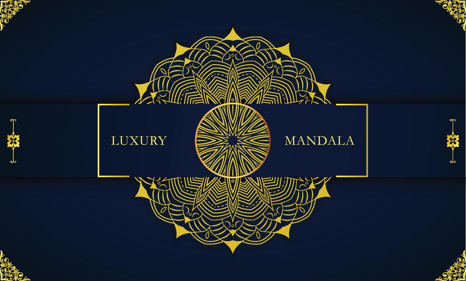 Luxury Mandala Background design Vector Template. Ornamental circular mandala with golden color